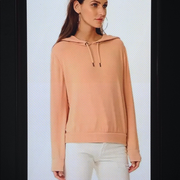 Alice + Olivia Tops - Alice + Olivia Air Rowan Cropped Hoodie Sweatshirt